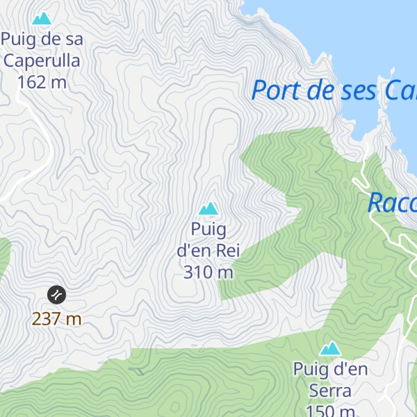 Map of Puig d'en Rei