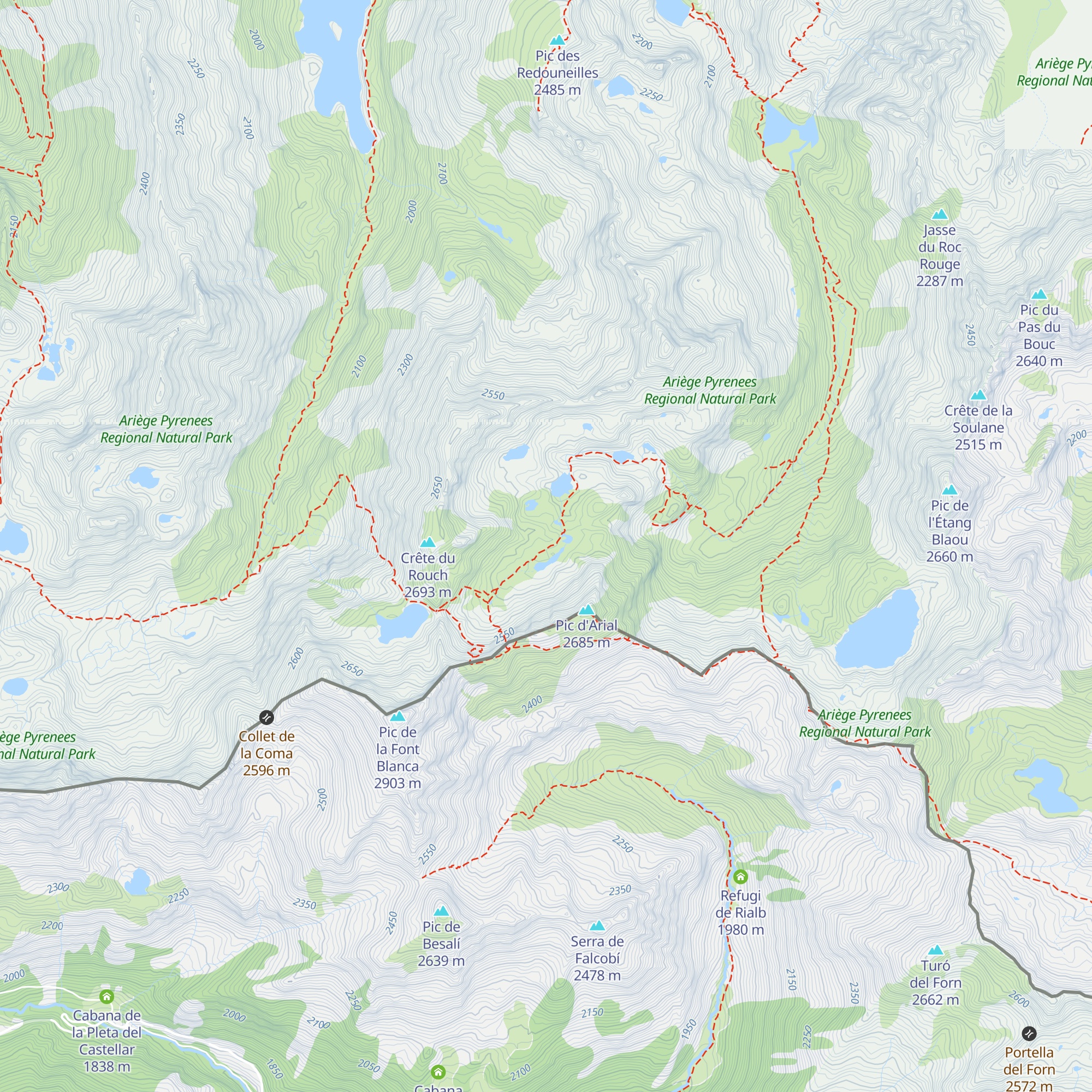 Cabane de Llassies map