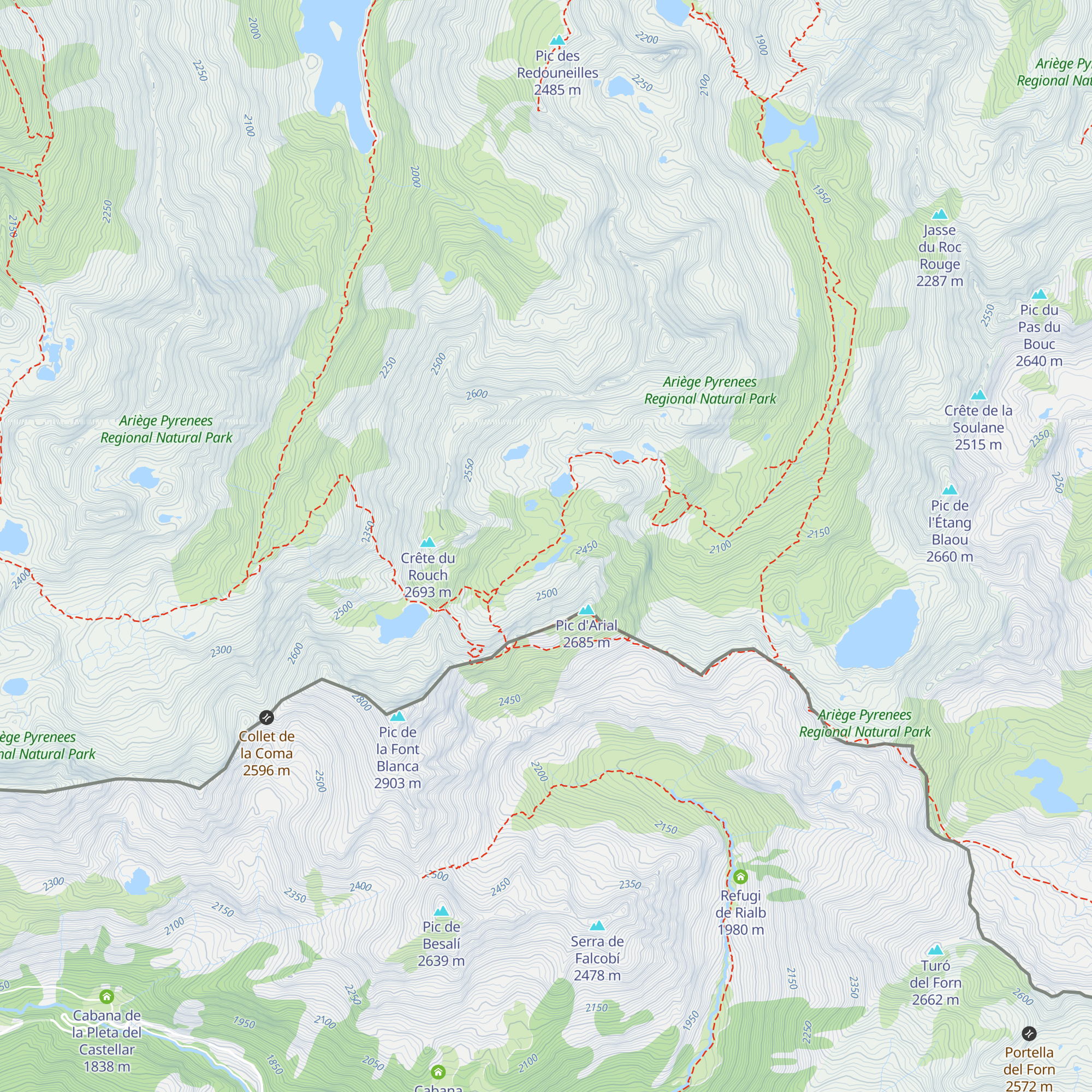 Cabane de Llassies map