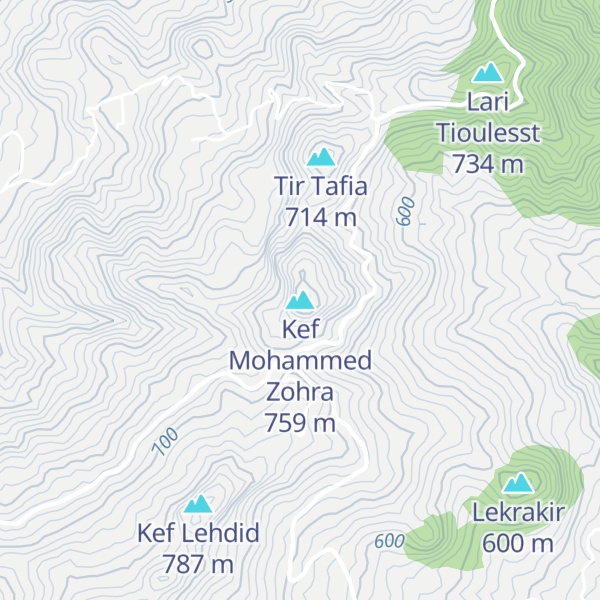 Map of Kef Mohammed Zohra