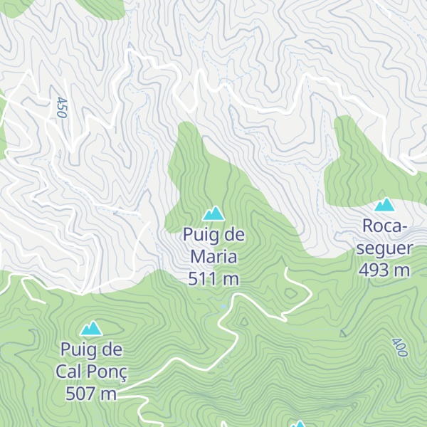 Map of Puig de Maria