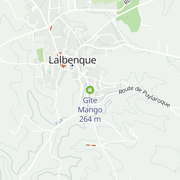 Map of Gîte Mango