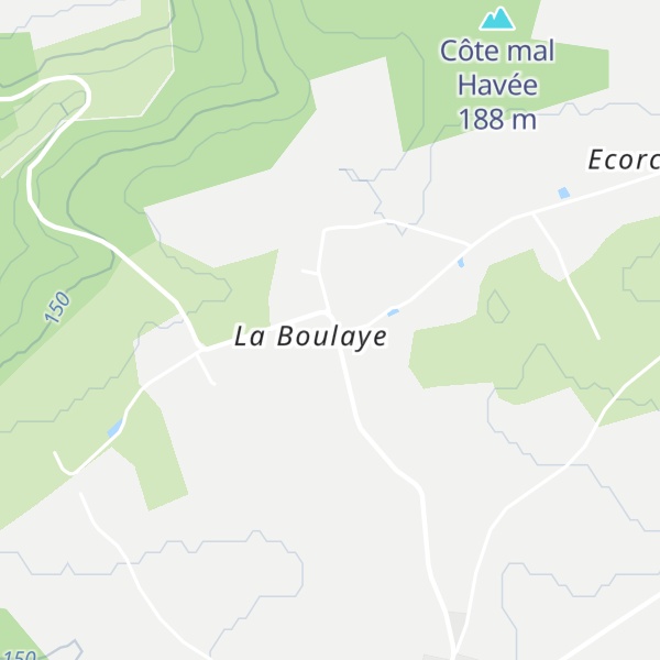Map of Gîte du pré Boulay