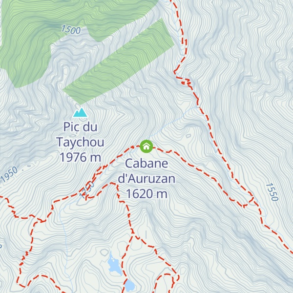 Map of Cabane d'Auruzan