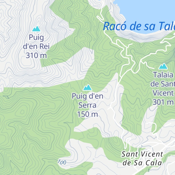 Map of Puig d'en Serra