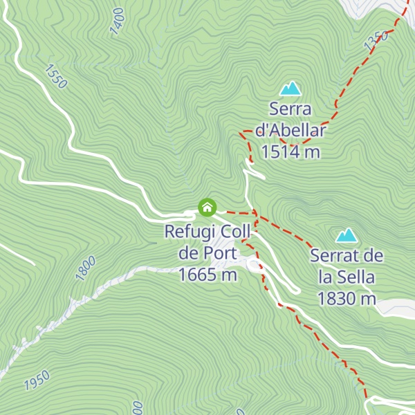 Map of Refugi Coll de Port