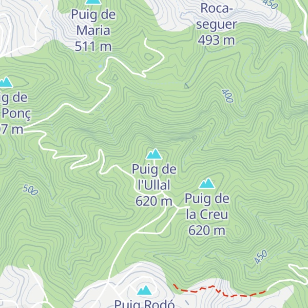 Map of Puig de l'Ullal