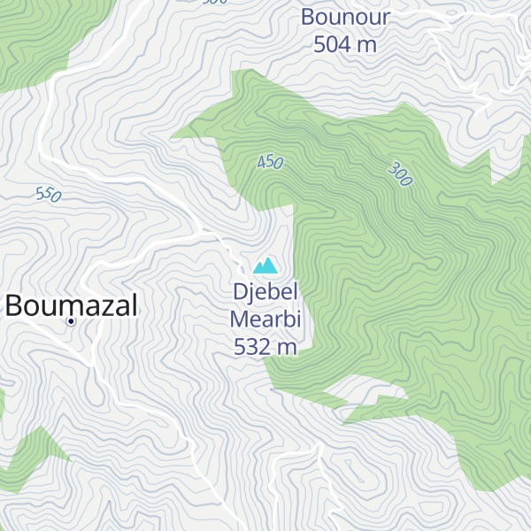 Map of Djebel Mearbi