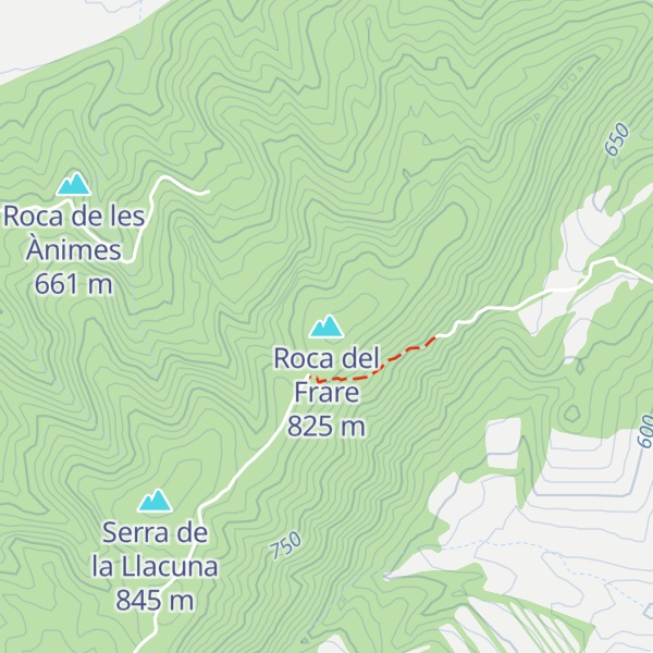 Map of Roca del Frare
