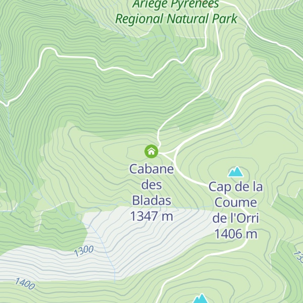 Map of Cabane des Bladas