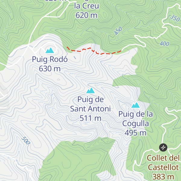 Map of Puig de Sant Antoni