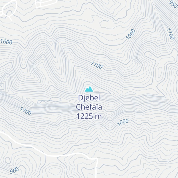 Map of Djebel Chefaïa