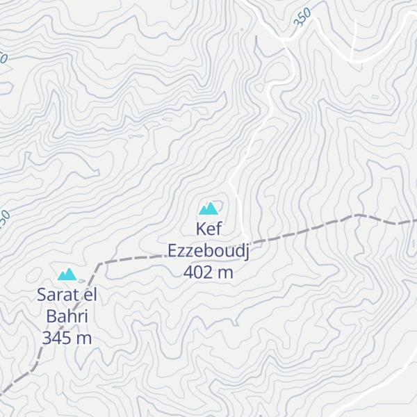 Map of Kef Ezzeboudj