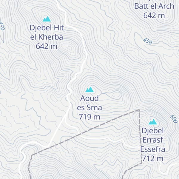 Map of Aoud es Sma