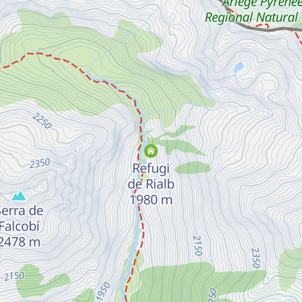 Map of Refugi de Rialb