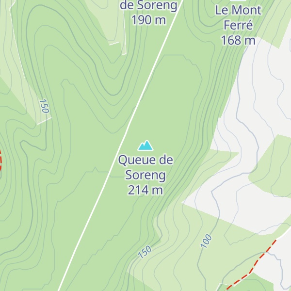 Map of Queue de Soreng