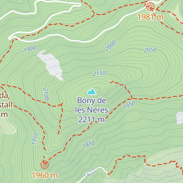 Map of Bony de les Neres