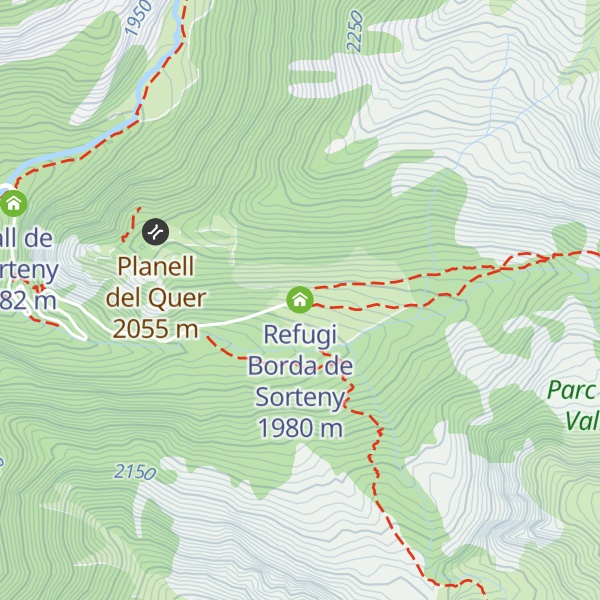 Map of Refugi Borda de Sorteny