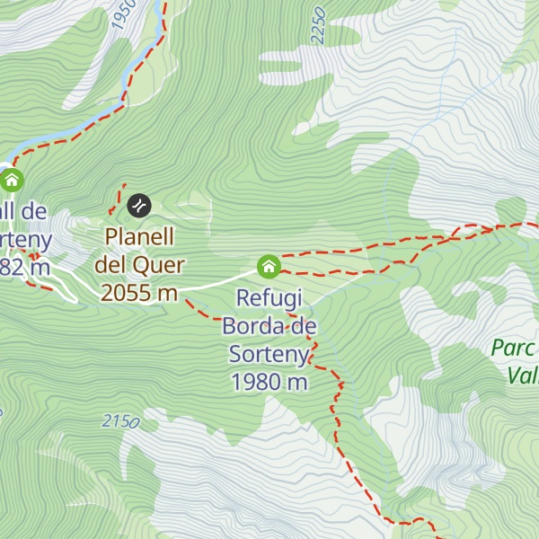 Map of Refugi de Sorteny