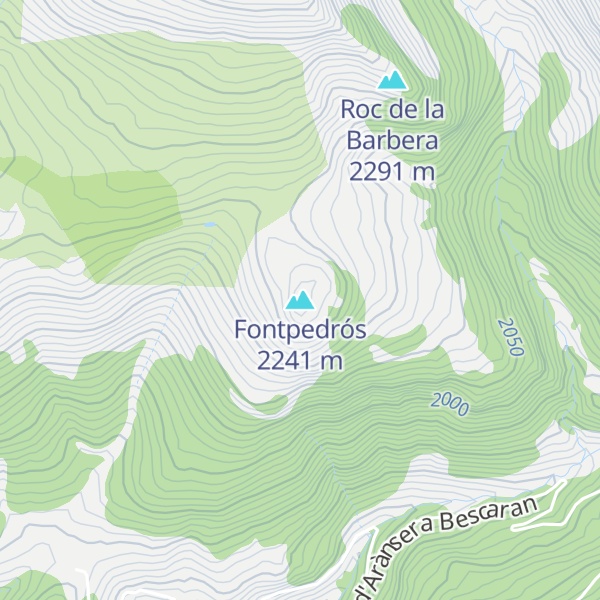 Map of Fontpedrós