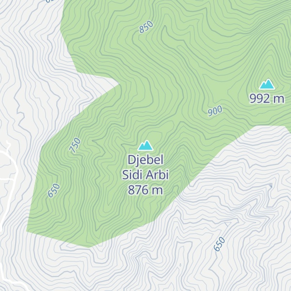 Map of Djebel Sidi Arbi