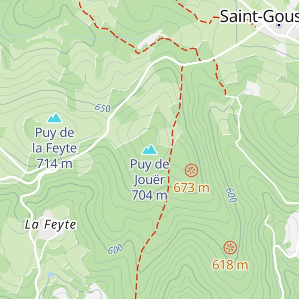Map of Puy de Jouër