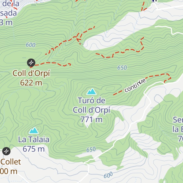 Map of Turó de Coll d'Orpí