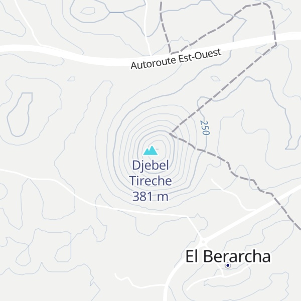 Map of Djebel Tireche