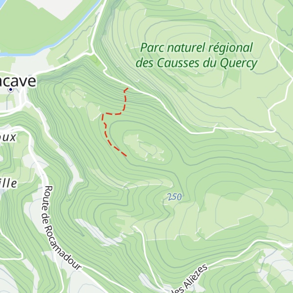 Map of Pech de Lacave