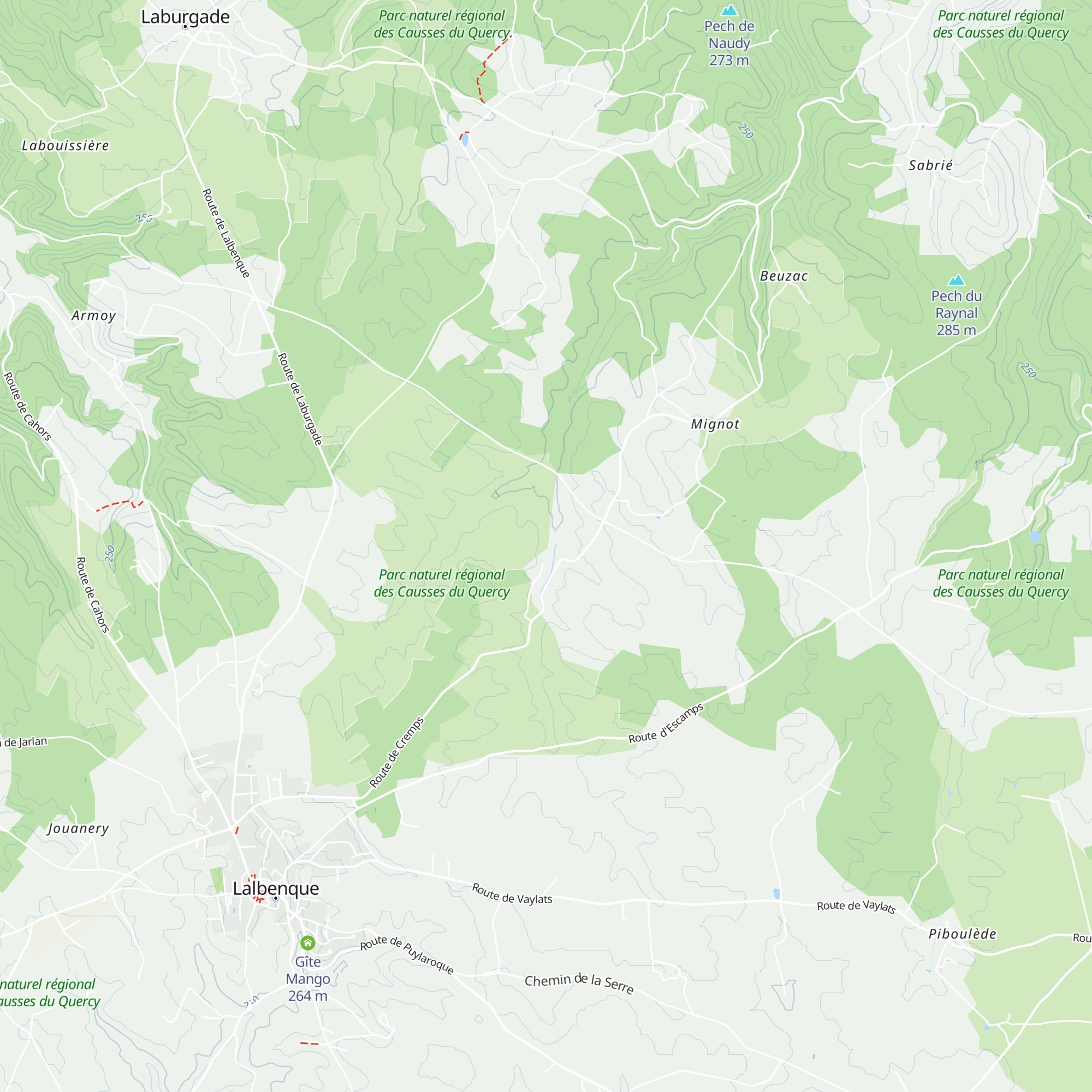 Gîte d'étape de Poudally map