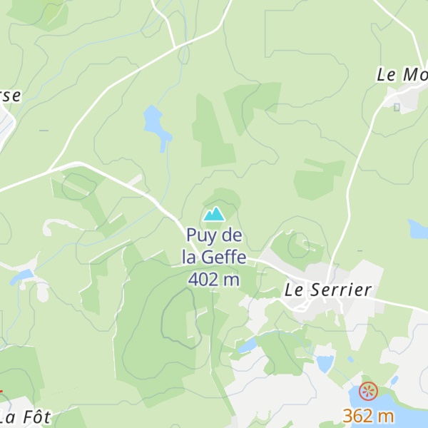 Map of Puy de la Geffe