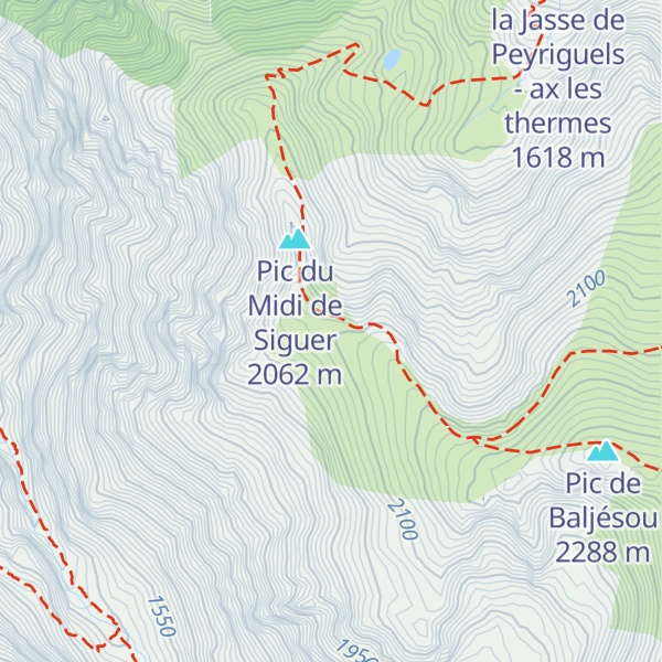 Map of Cabanes du col de Bayle - Vicdessos