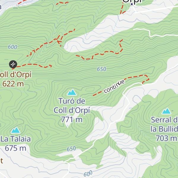 Map of Puig d'en Cabeça
