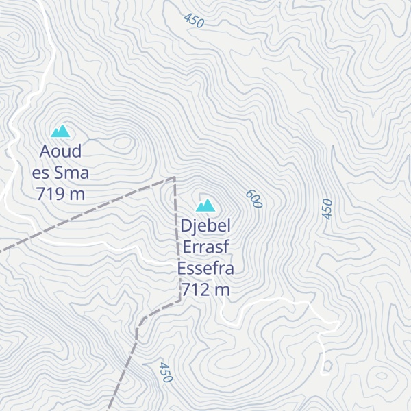 Map of Djebel Errasf Essefra