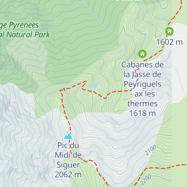 Map of Cabane de Pinardel - Vicdessos