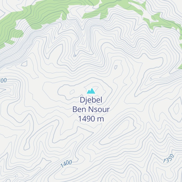 Map of Djebel Ben Nsour