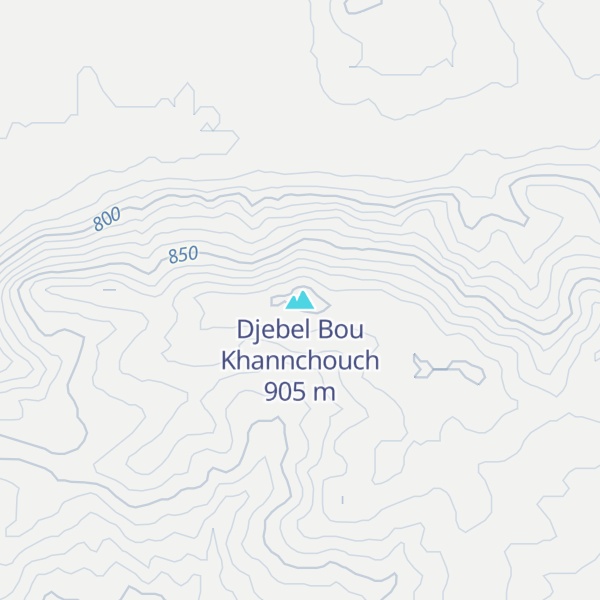 Map of Djebel Bou Khannchouch