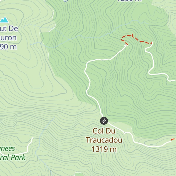 Map of Cabane des Gardes de Traucadou