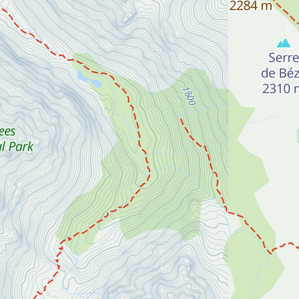 Map of Cabane de Brouquenat d'En Haut
