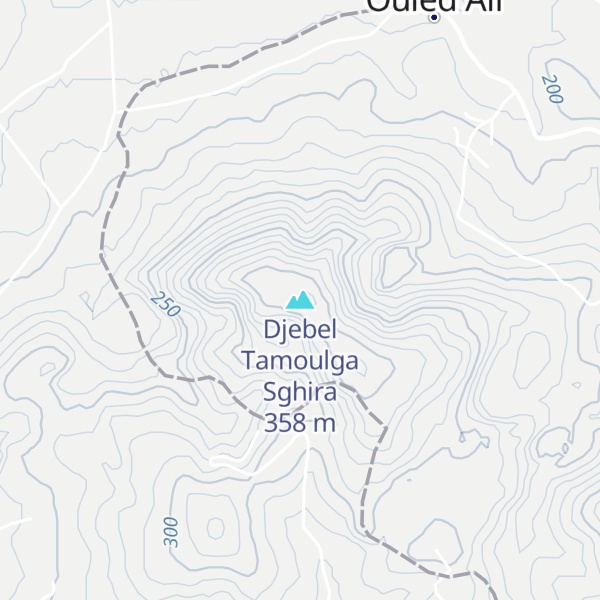 Map of Djebel Tamoulga Sghira