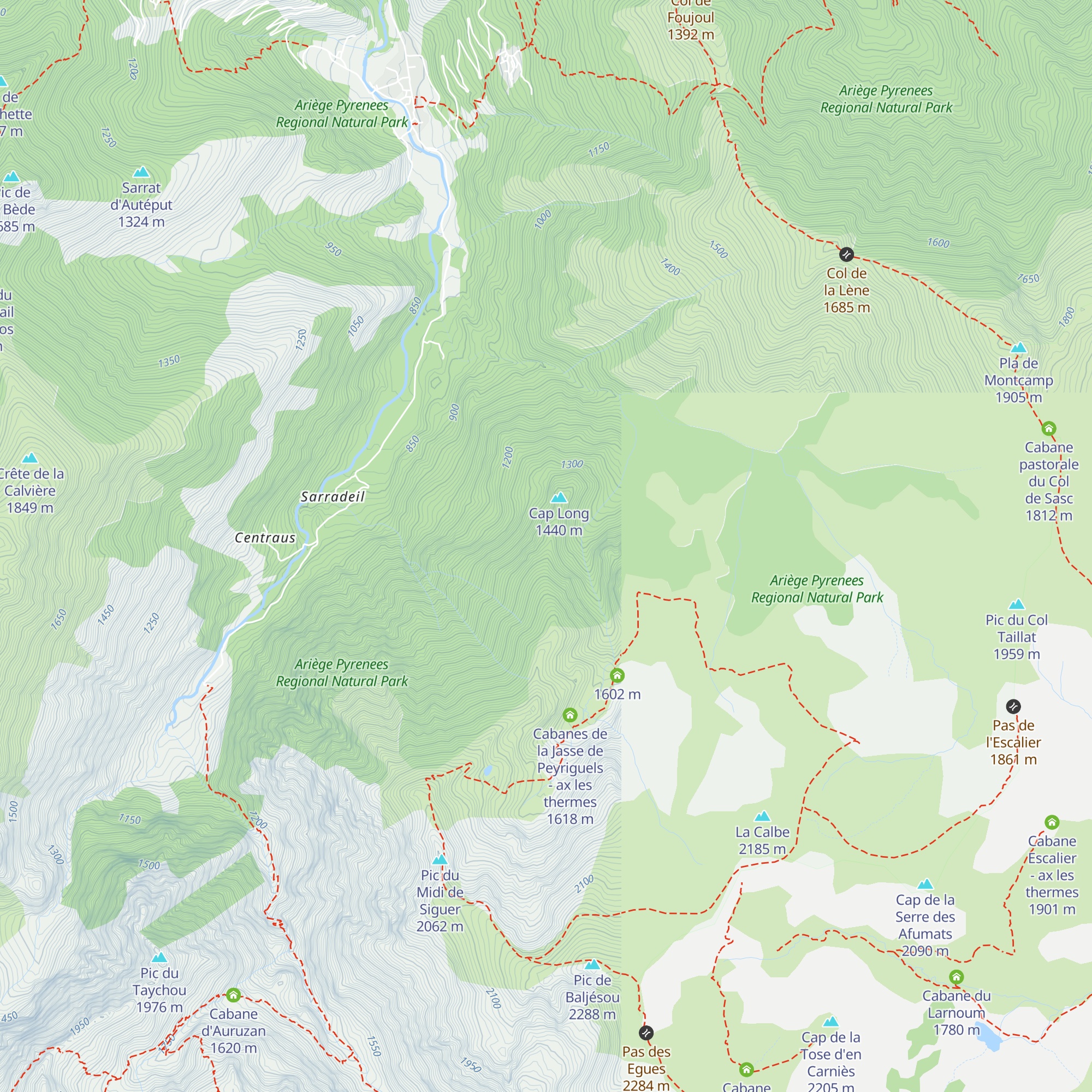 Cabane du Cap Long map