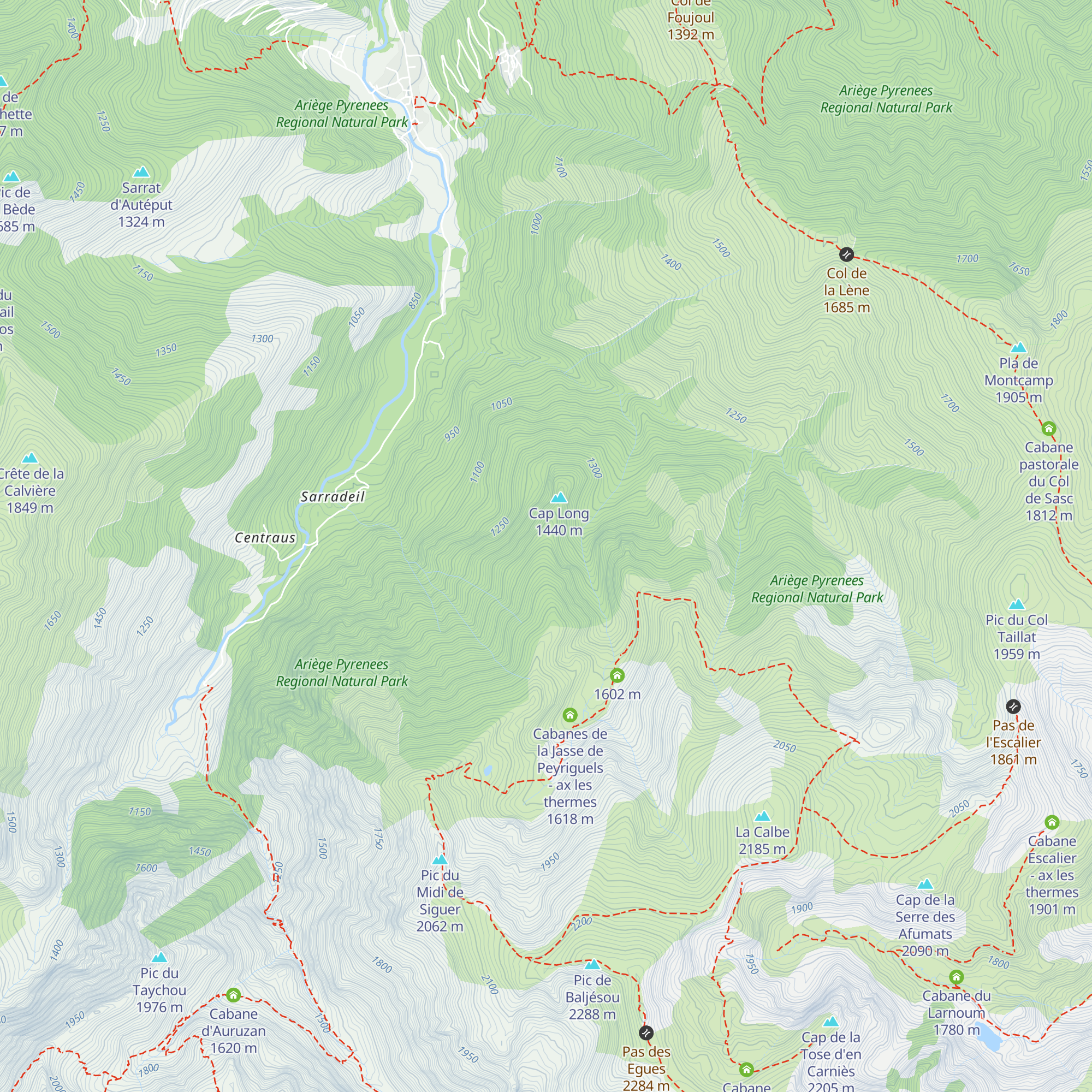 Cabane du Cap Long map