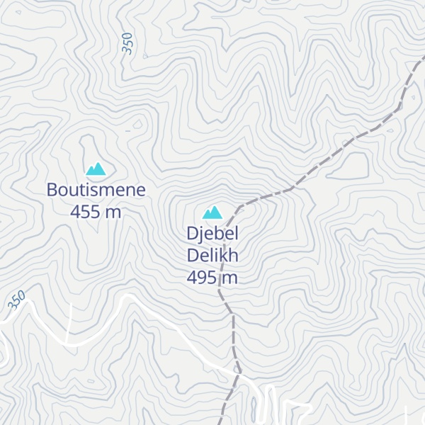 Map of Djebel Delikh