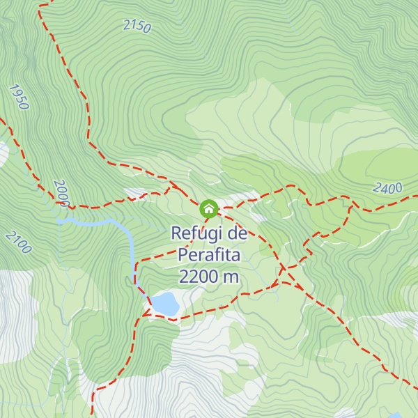 Map of Refugi de Perafita