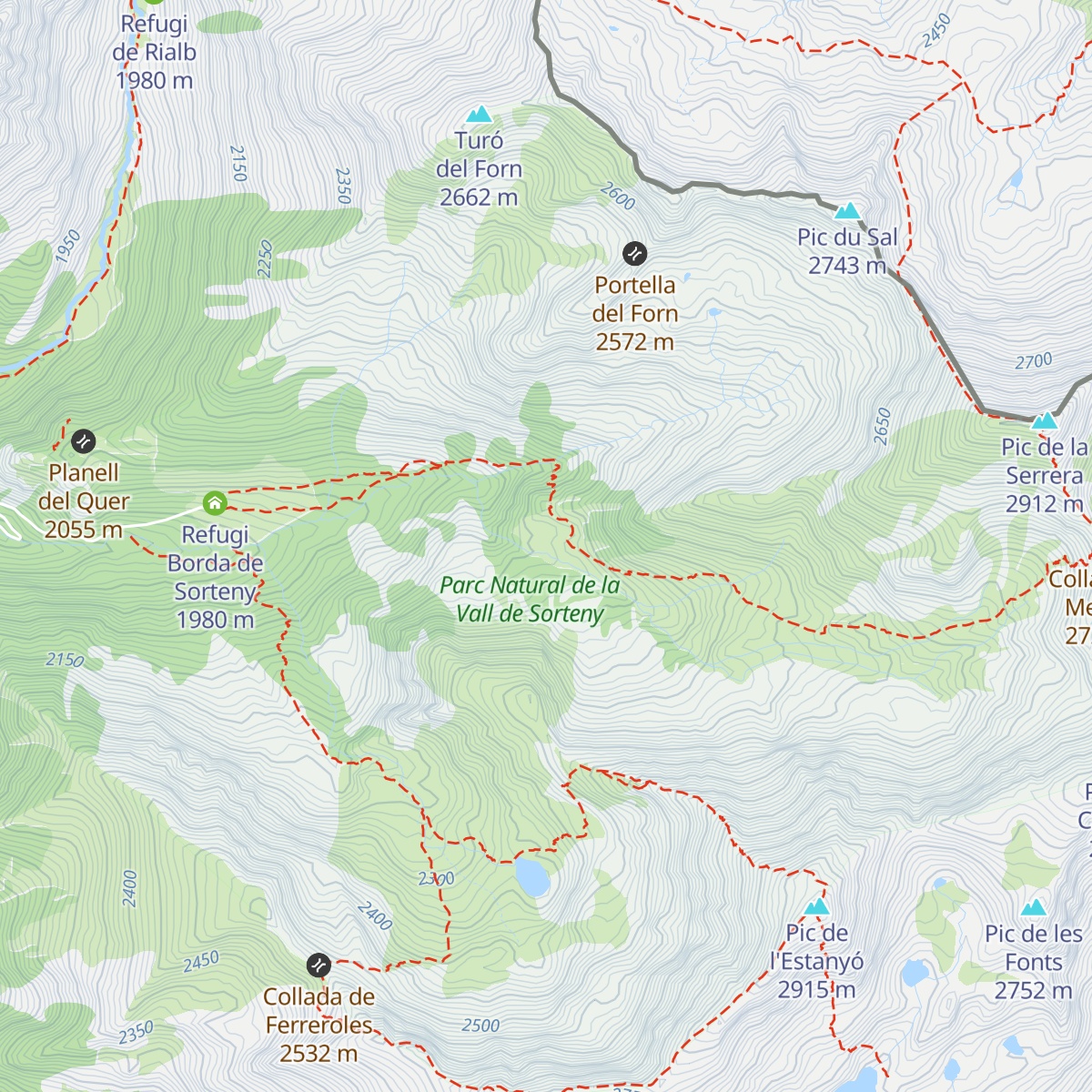Cabana Pleta Serrera map
