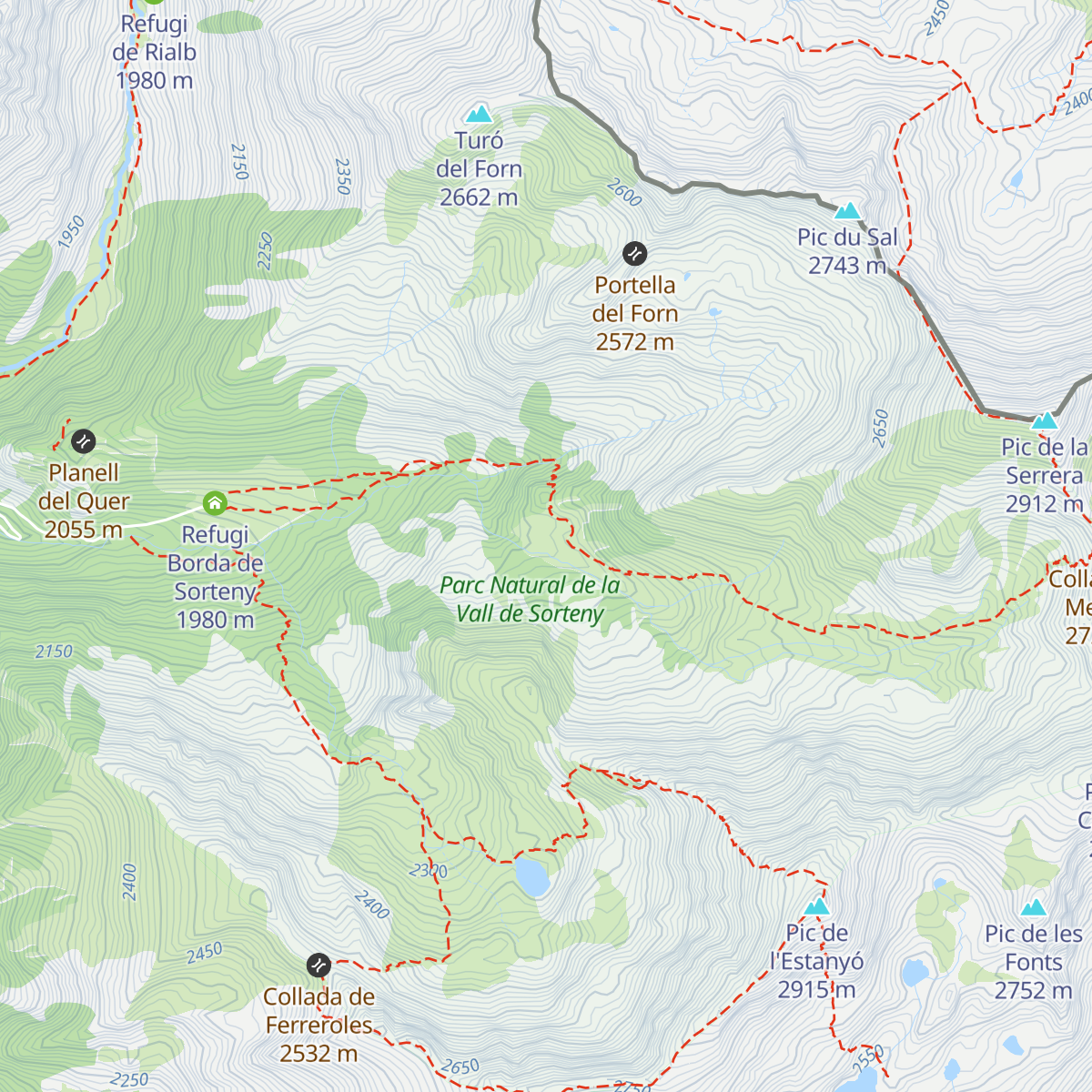 Cabana Pleta Serrera map
