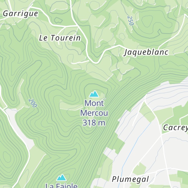 Map of Mont Mercou