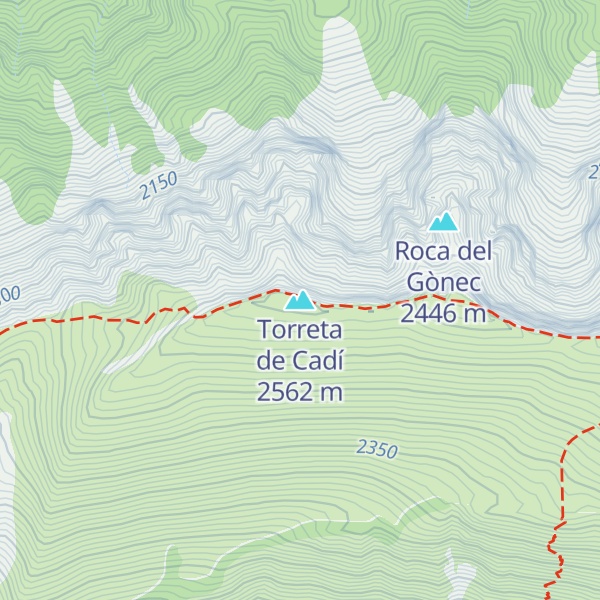 Map of Torreta de Cadí