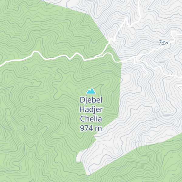 Map of Djebel Hadjer Chelia