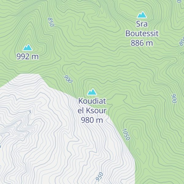 Map of Koudiat el Ksour